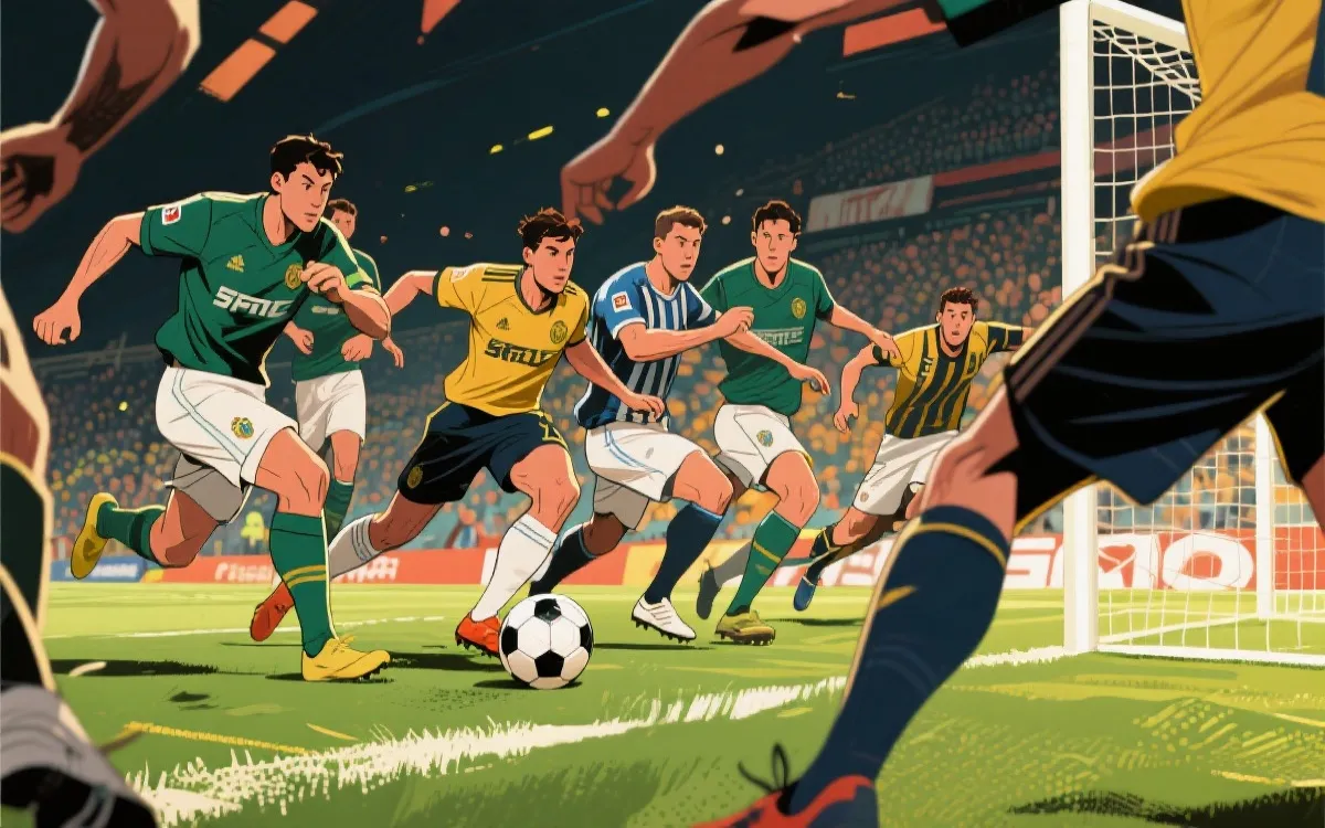 多前锋联动压迫：封锁中路与诱导边线